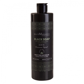 Żel Czarne Mydło Naturalne Pod Prysznic 400 ml Beaute Marrakech